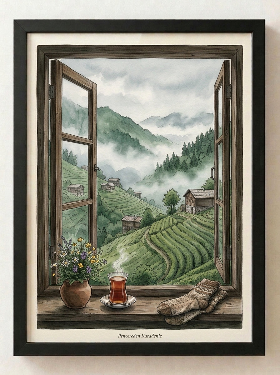 Manzara Tablosu – Manzara Koleksiyonu No. 01 | Çerçeveli Tablo 30x40