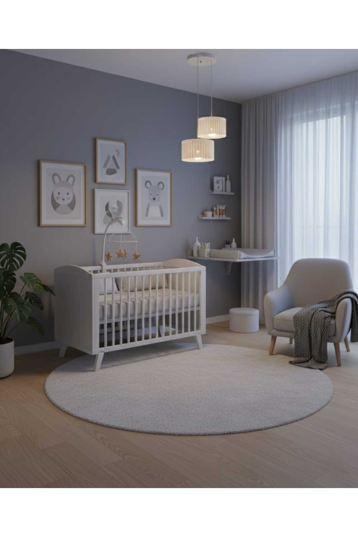 Lüks Beyaz Renk 2'li Modern Dekoratif Salon, Oturma Odası ve Mutfak Sarkıt Avize (Lamba Hediyedir)