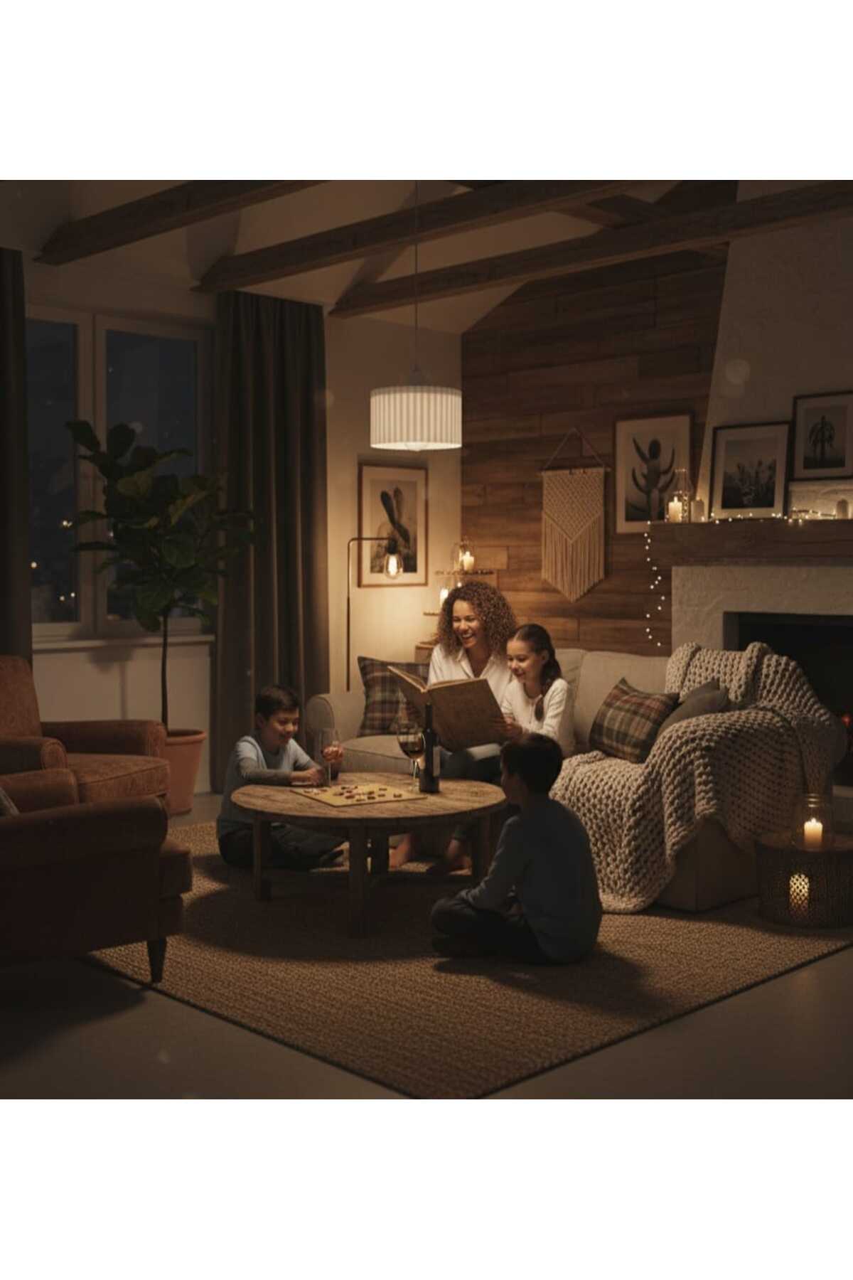 Lüks Beyaz Renk Modern Dekoratif Salon, Oturma Odası ve Mutfak Sarkıt Avize (Lamba Hediyedir)