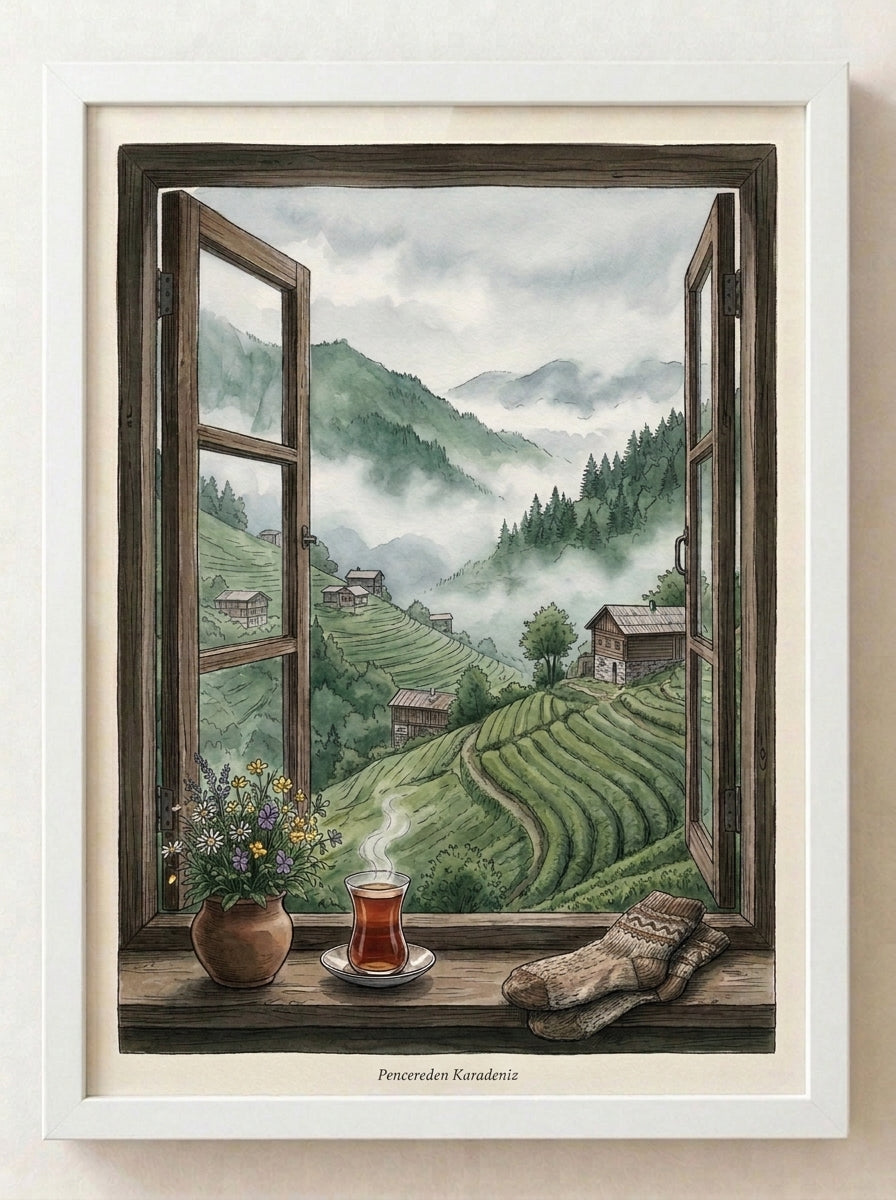 Manzara Tablosu – Manzara Koleksiyonu No. 01 | Çerçeveli Tablo 30x40
